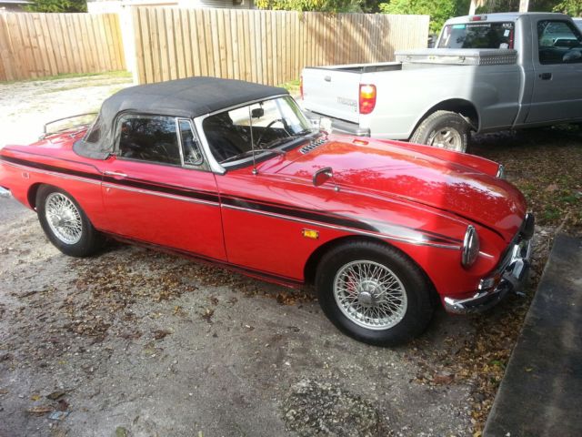 1969 Red MG MGB U/K