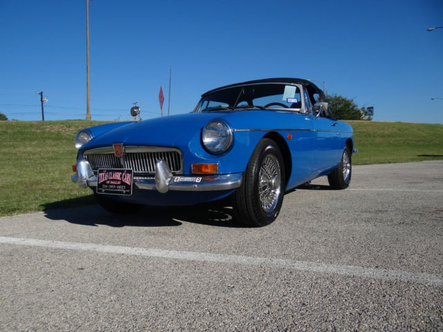 1969 Blue MG MGB Convertible