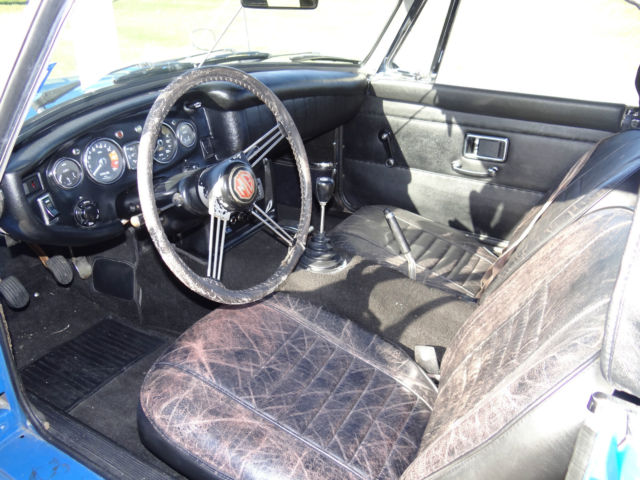 1969 Blue MG MGB Convertible