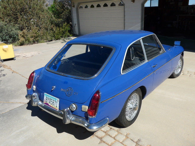 1969 Blue MG MGB Hatchback