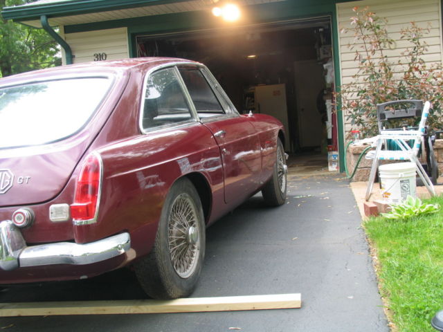 1969 Burgundy MG C-GT Hatchback