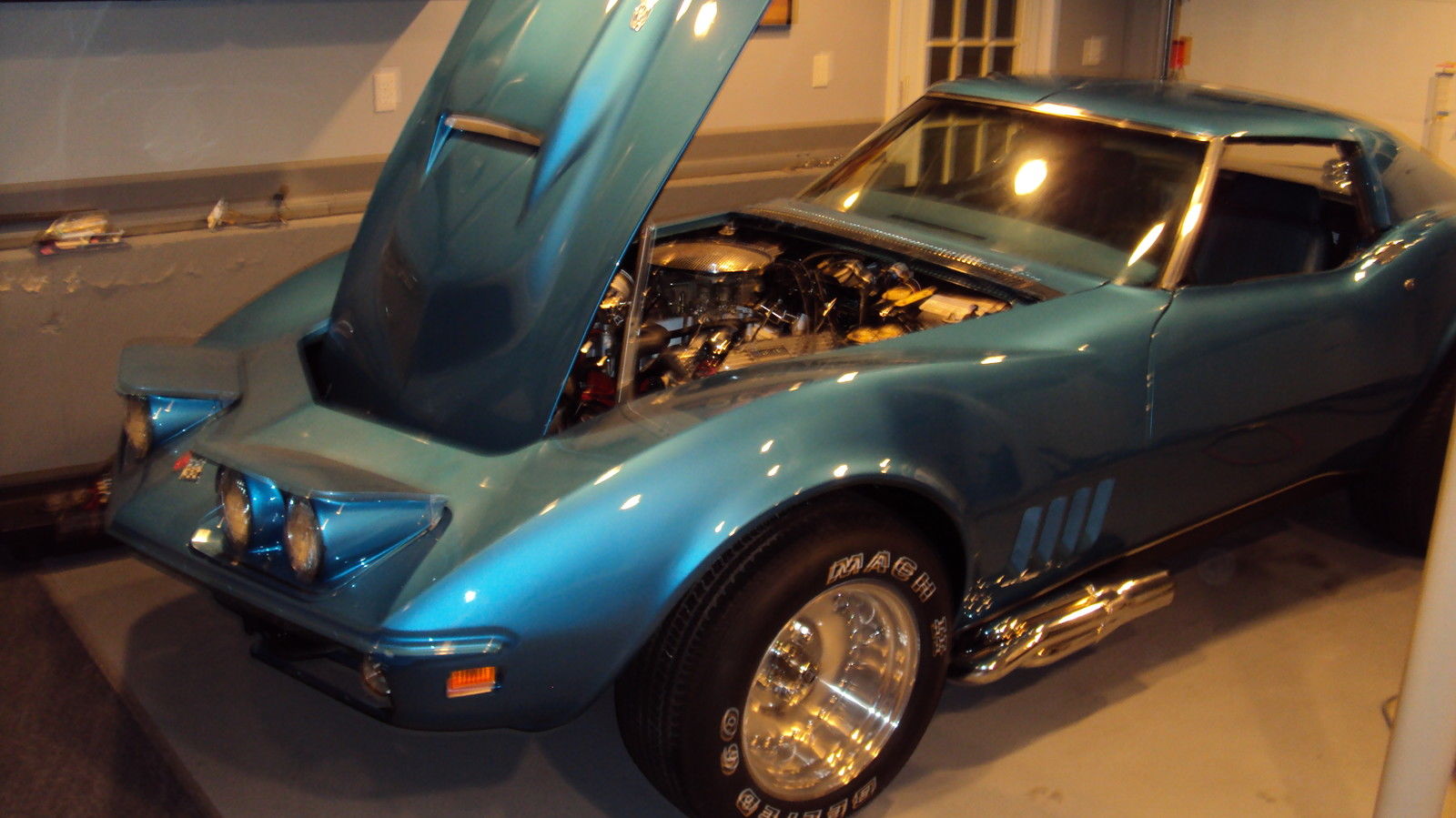 1969 Blue Chevrolet Corvette