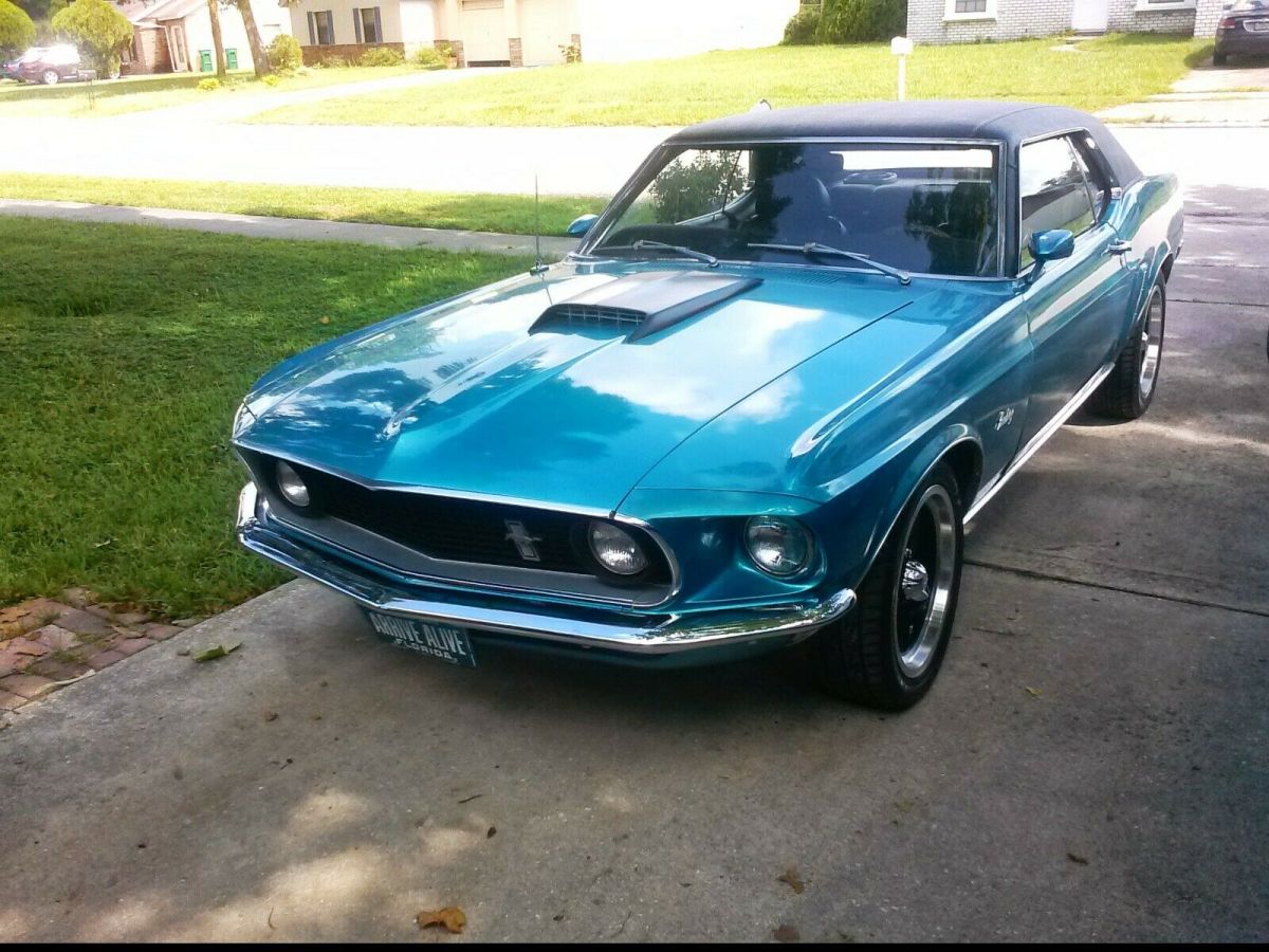 1969 Blue Ford Mustang Coupe