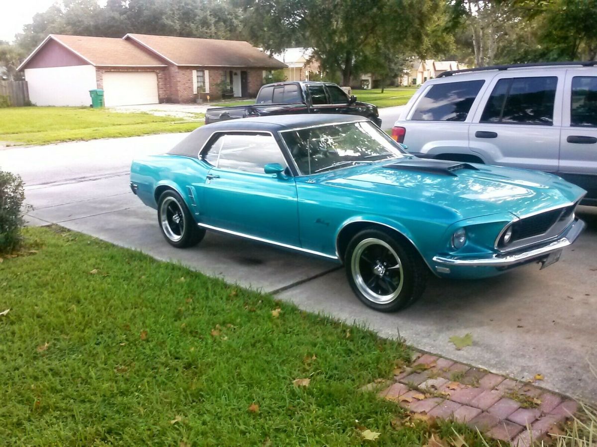 1969 Blue Ford Mustang Coupe