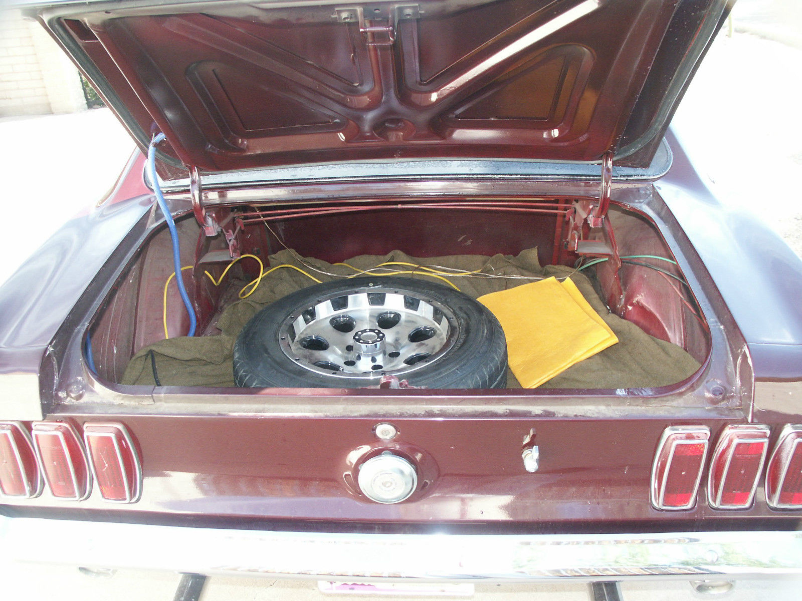1969 Burgundy Ford Mustang Coupe