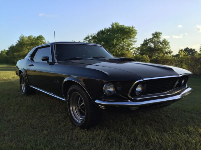 1969 Black Ford Mustang Hardtop