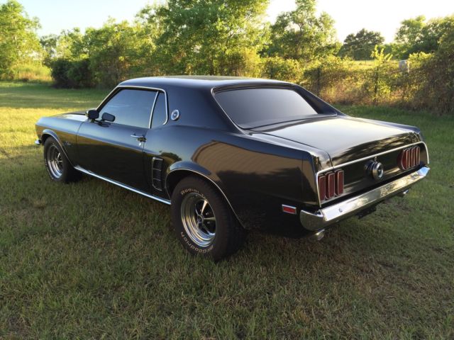 1969 Black Ford Mustang Hardtop