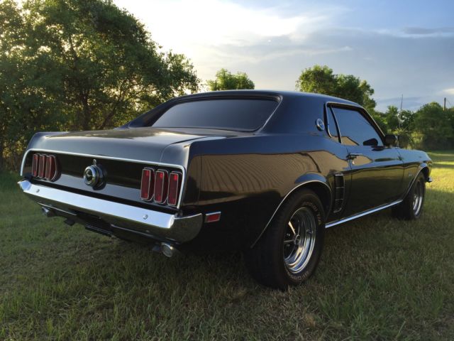 1969 Black Ford Mustang Hardtop