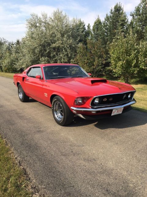 1969 Red Ford Mustang