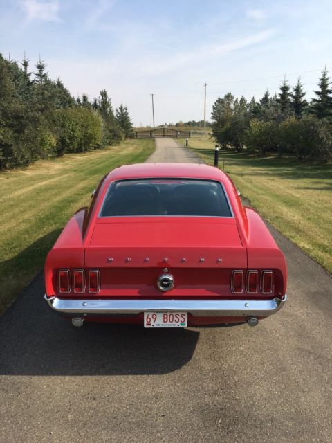 1969 Red Ford Mustang