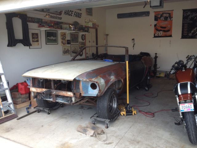 1969 Blue Ford Mustang Convertible