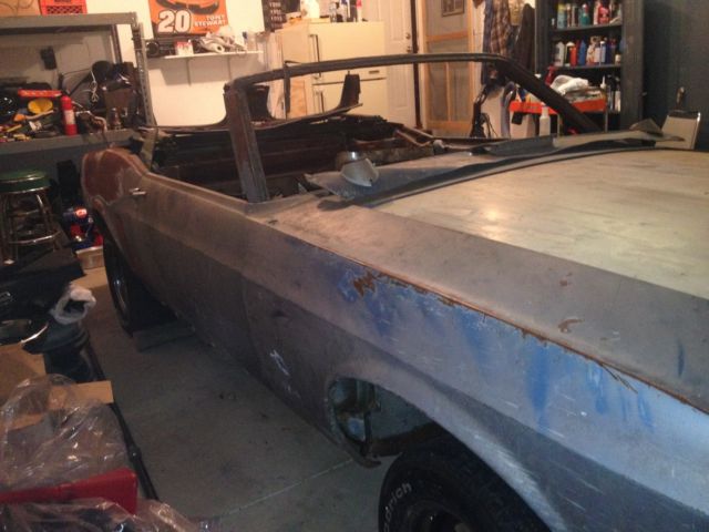 1969 Blue Ford Mustang Convertible