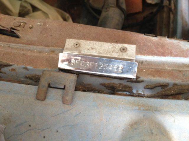 1969 Blue Ford Mustang Convertible