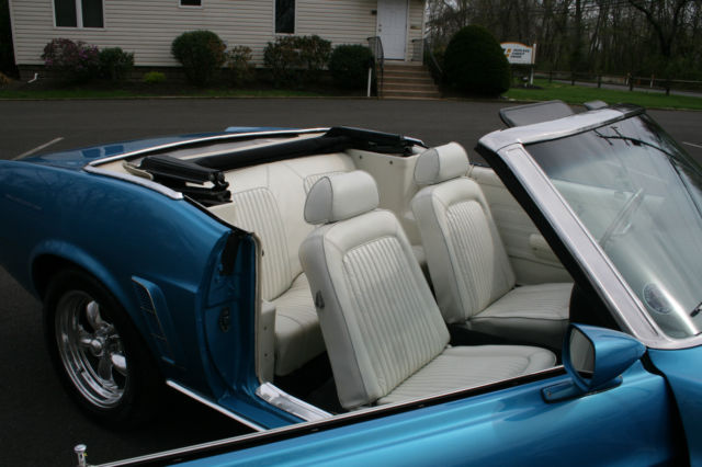 1969 Blue Ford Mustang Convertible