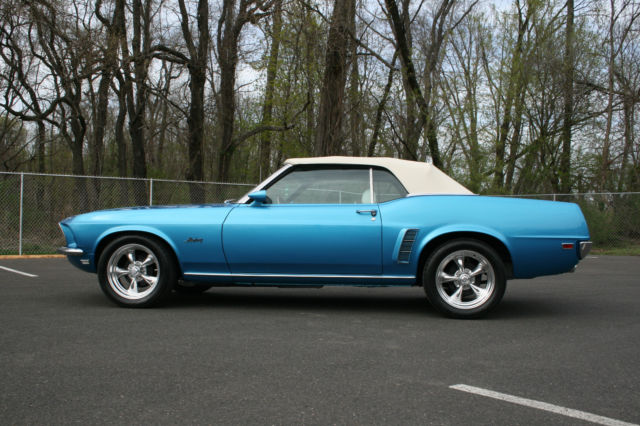 1969 Blue Ford Mustang Convertible
