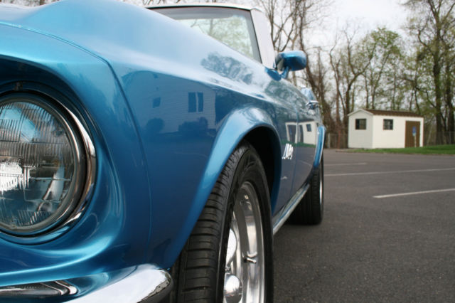 1969 Blue Ford Mustang Convertible