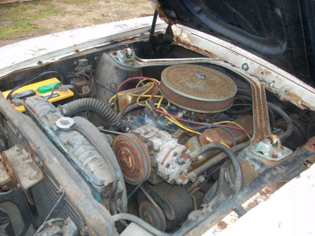 1969 White Ford Mustang Convertible