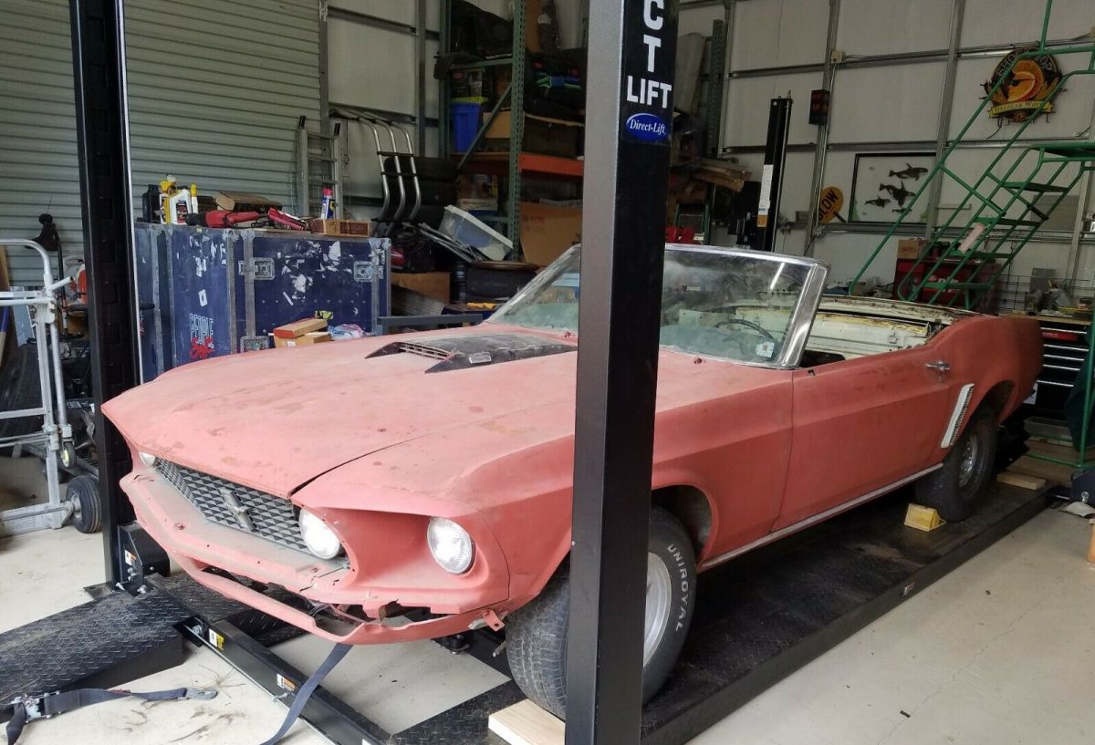 1969 Meadowlark Yellow Ford Mustang Convertible