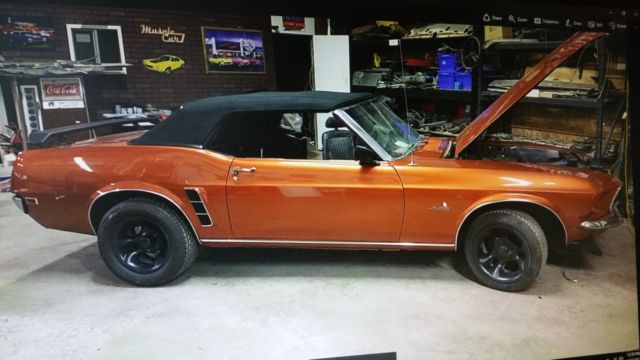 1969 Imora orange Ford Mustang Convertible