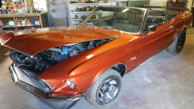 1969 Imora orange Ford Mustang Convertible