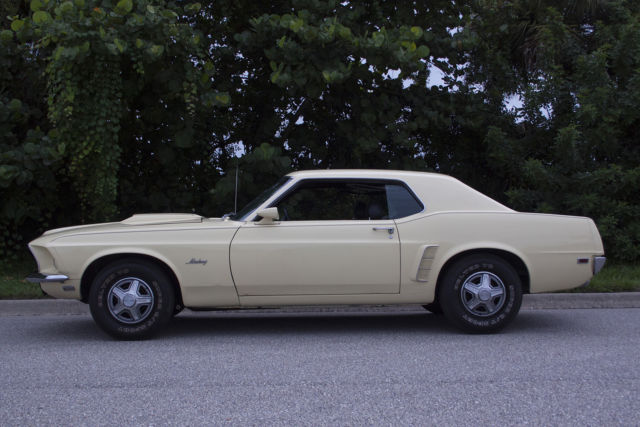 1969 Yellow Ford Mustang Coupe