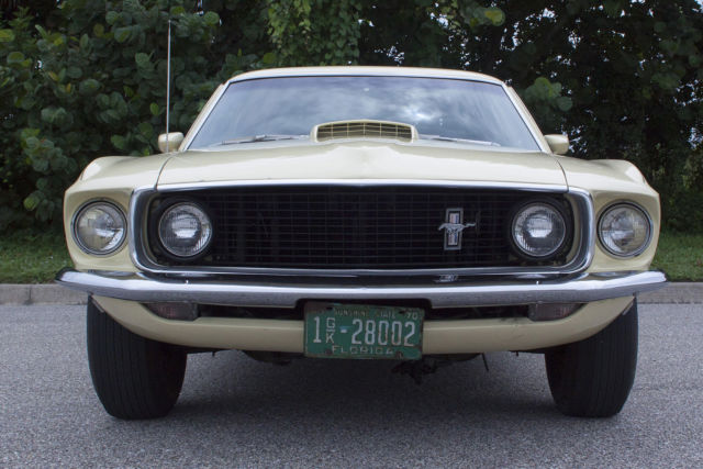1969 Yellow Ford Mustang Coupe