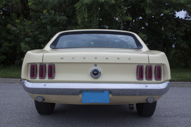 1969 Yellow Ford Mustang Coupe