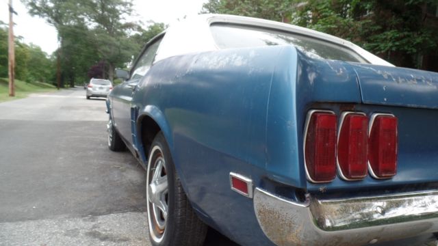 1969 Blue Ford Mustang Coupe