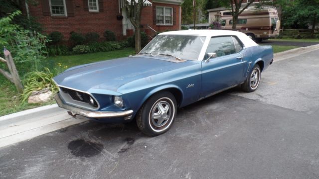 1969 Blue Ford Mustang Coupe