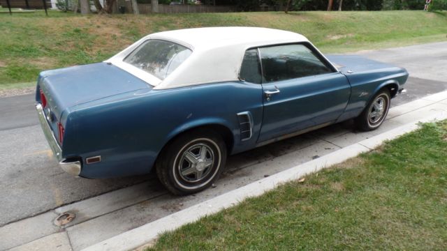 1969 Blue Ford Mustang Coupe