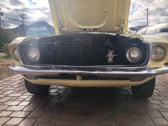 1969 Yellow Ford Mustang Coupe
