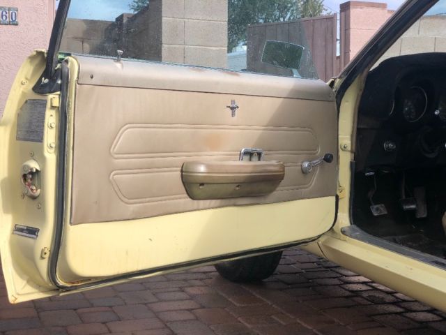 1969 Yellow Ford Mustang Coupe