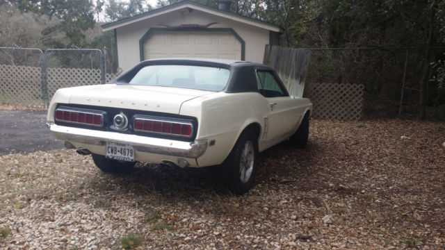 1969 White Ford Mustang Coupe