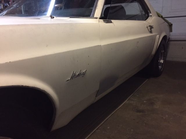 1969 White Ford Mustang Coupe