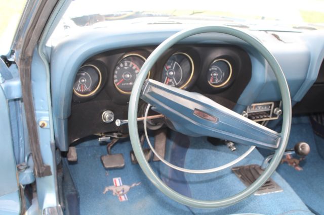 1969 Light Blue Ford Mustang Coupe