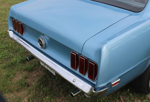 1969 Light Blue Ford Mustang Coupe