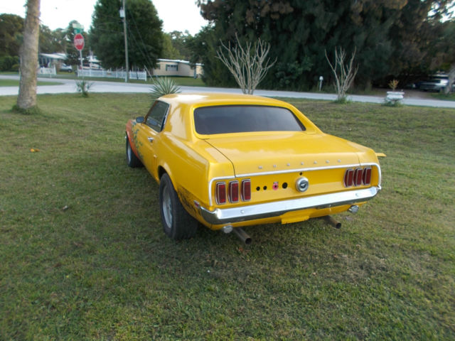1969 Yellow Ford Mustang Coupe