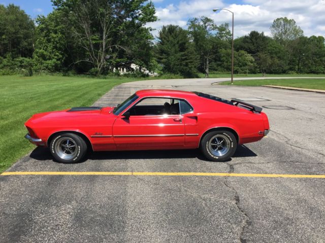 1969 Red Ford Mustang Fastback