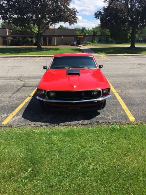 1969 Red Ford Mustang Fastback