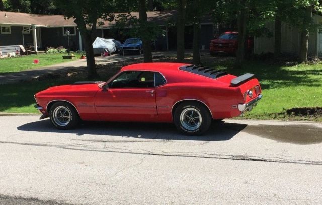 1969 Red Ford Mustang Fastback