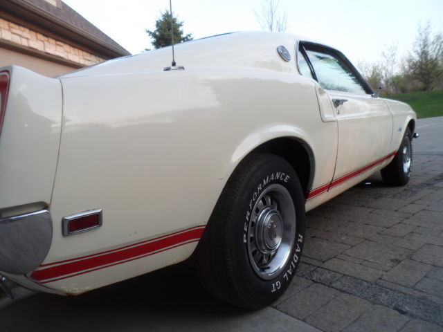 1969 White Ford Mustang Coupe