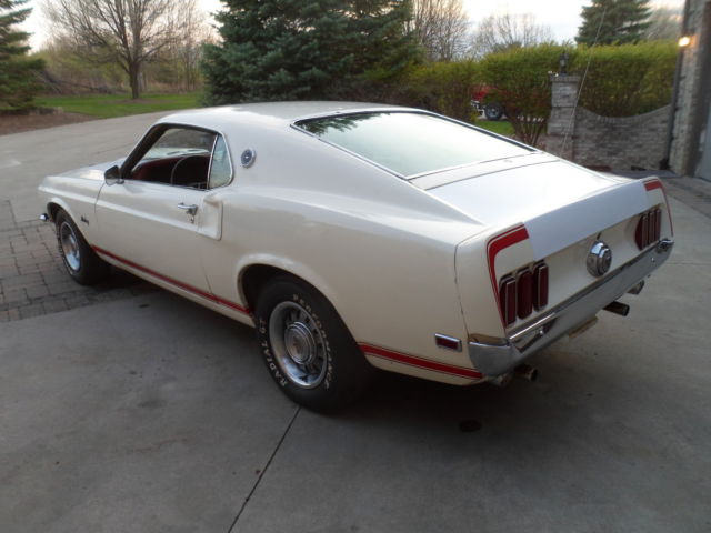 1969 White Ford Mustang Coupe
