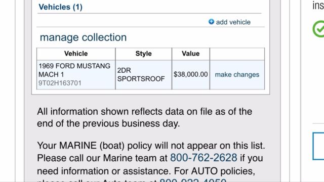 19690000 Blue Ford Mustang Fastback