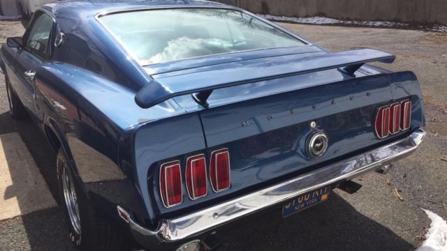 19690000 Blue Ford Mustang Fastback