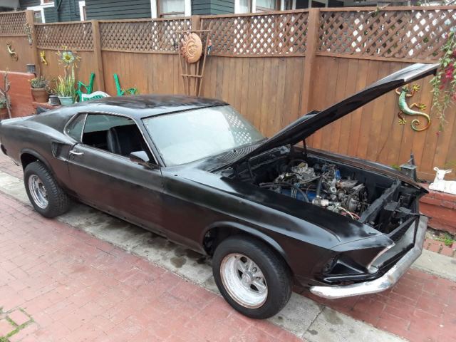 1969 Black Ford Mustang Fastback