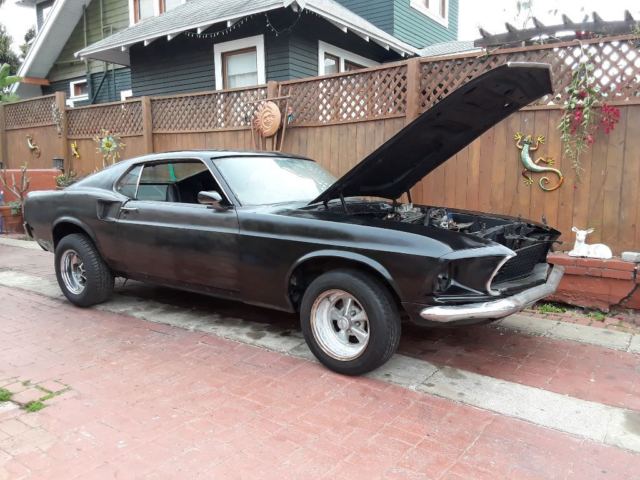1969 Black Ford Mustang Fastback