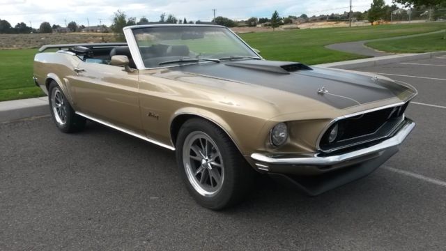1969 Sunlit Gold Ford Mustang Convertible