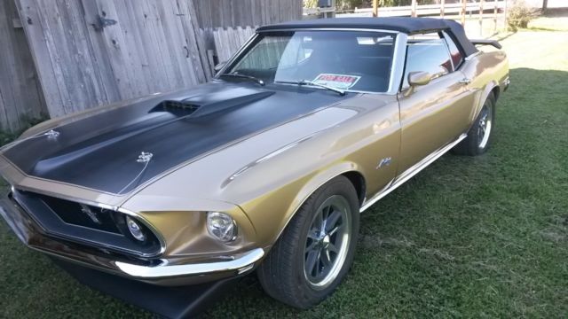 1969 Sunlit Gold Ford Mustang Convertible