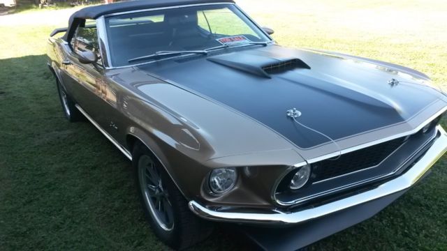 1969 Sunlit Gold Ford Mustang Convertible