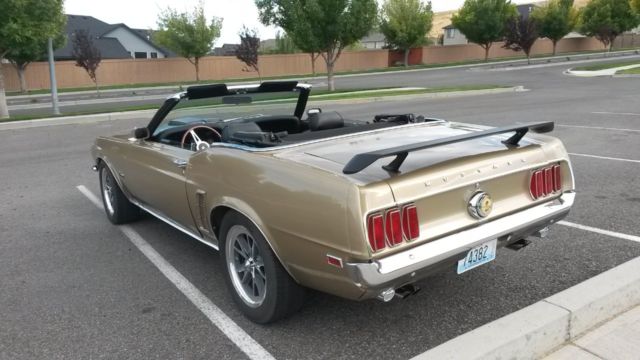 1969 Sunlit Gold Ford Mustang Convertible